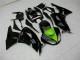 Preto Verde Kits Carenagem Kawasaki ZX6R 09-12