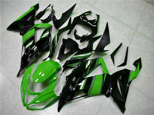Preto Verde Kits Carenagem Kawasaki ZX6R 19-23 Preto Verde Kits Carenagem Kawasaki ZX6R 19-23