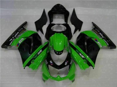 Preto Verde Plástico Kawasaki EX250 08-12