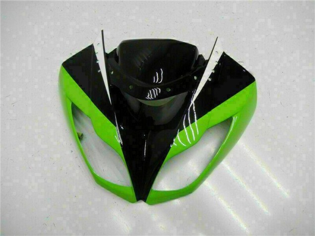 Preto Verde Vermelho Carenagem Kawasaki ZX6R 09-12 Preto Verde Vermelho Carenagem Kawasaki ZX6R 09-12