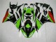 Preto Verde Vermelho Carenagem Kawasaki ZX6R 09-12 Preto Verde Vermelho Carenagem Kawasaki ZX6R 09-12