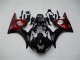 Preto Vermelho Carenagem Yamaha R6 03-05
