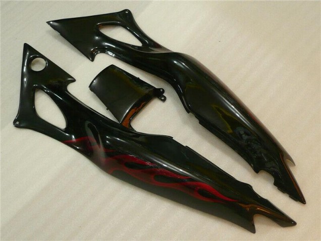 Preto Vermelho Chama Carroçaria Honda CBR 600 F4i 04-07 Preto Vermelho Chama Carroçaria Honda CBR 600 F4i 04-07