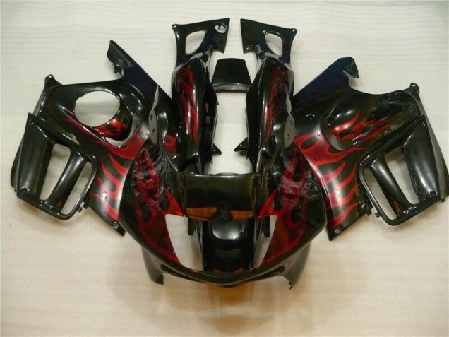 Preto Vermelho Chama Carroçaria Honda CBR 600 F4i 04-07 Preto Vermelho Chama Carroçaria Honda CBR 600 F4i 04-07