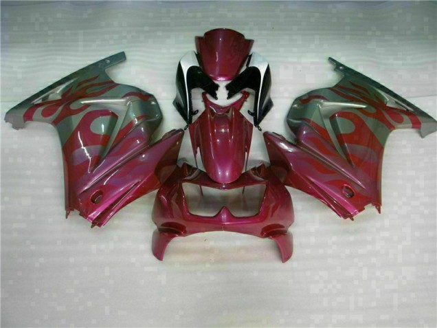 Roxo Vermelho Carenagem Kawasaki EX250 08-12