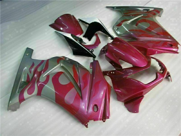 Roxo Vermelho Carenagem Kawasaki EX250 08-12