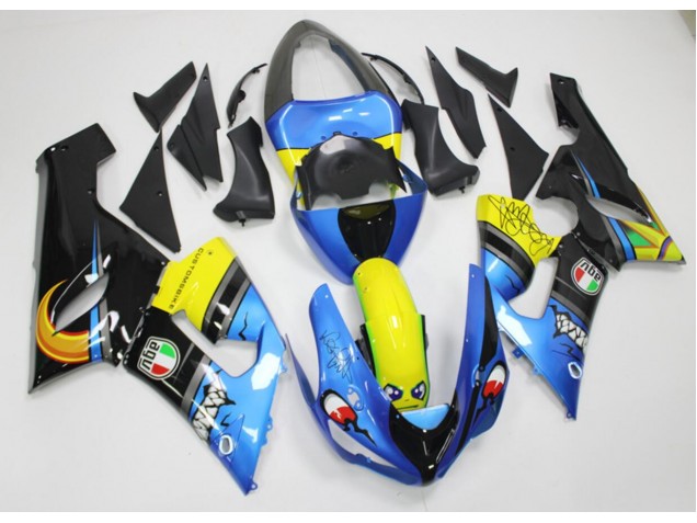 Tubarão Carenagem Kawasaki ZX6R 05-06 Tubarão Carenagem Kawasaki ZX6R 05-06