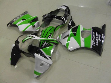 Verde Branco Listra Carenagem Kawasaki ZX6R 00-02