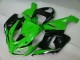 Verde Branco Preto Carenagem Kawasaki ZX6R 05-06