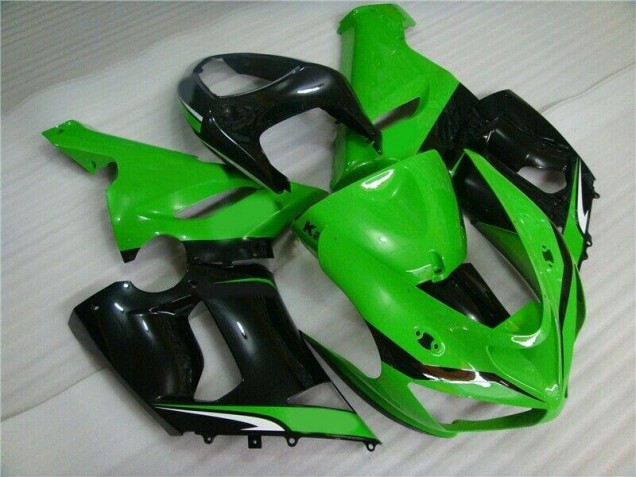 Verde Branco Preto Carenagem Kawasaki ZX6R 05-06