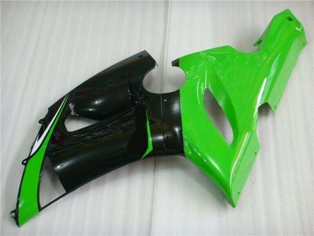 Verde Branco Preto Carenagem Kawasaki ZX6R 05-06