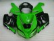 Verde Branco Preto Carenagem Kawasaki ZX6R 05-06