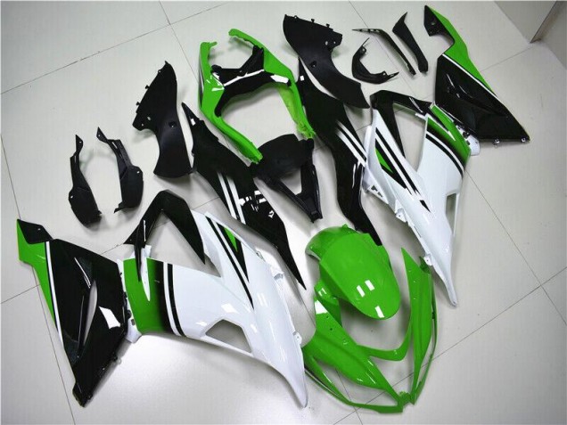 Verde Branco Preto Carenagem Kawasaki ZX6R 13-18