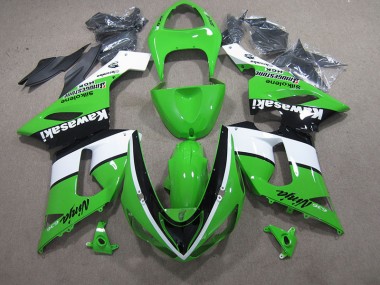 Verde Branco Preto Ninja 636 Carenagem Kawasaki ZX6R 05-06