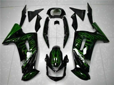 Verde Chama Carenagem Kawasaki EX650 06-08