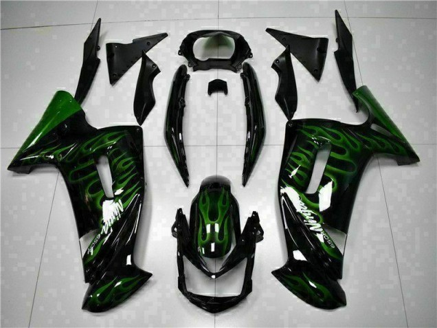 Verde Chama Carenagem Kawasaki EX650 06-08