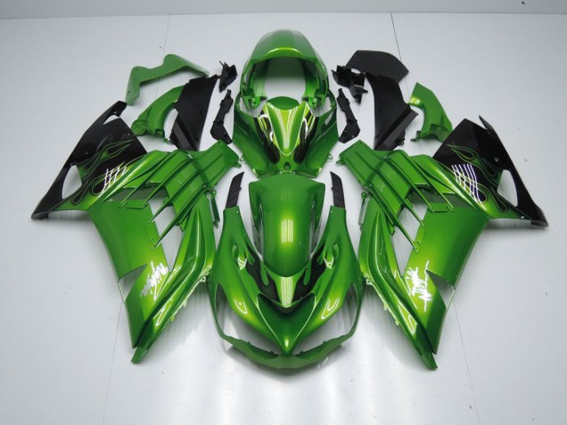 Verde Chama Carenagem Kawasaki Z1000 07-09