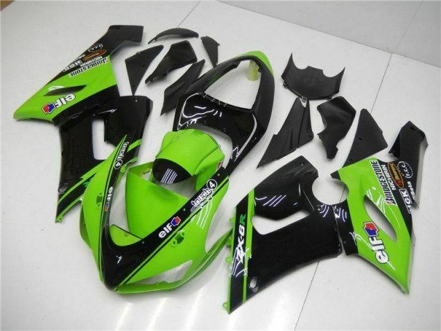 Verde Kits Carenagem Kawasaki ZX6R 05-06 Verde Kits Carenagem Kawasaki ZX6R 05-06