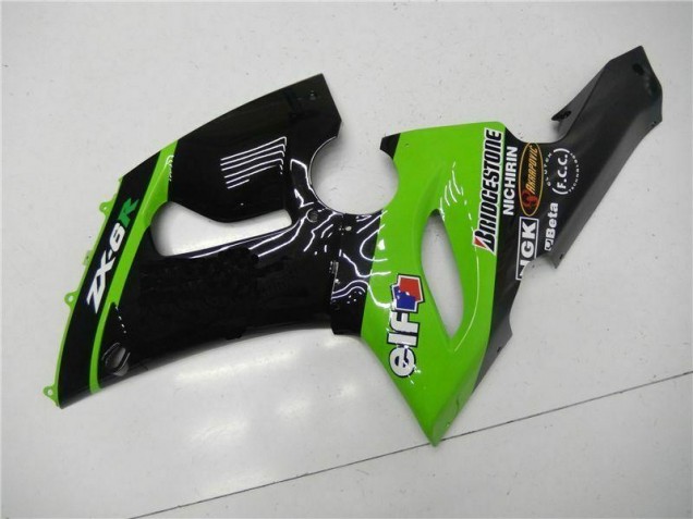 Verde Kits Carenagem Kawasaki ZX6R 05-06 Verde Kits Carenagem Kawasaki ZX6R 05-06