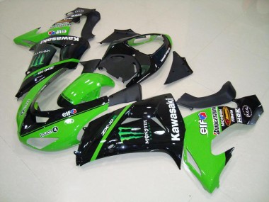Verde Monster Abs Kit Carenagem & Plásticos Kawasaki ZX10R 06-07
