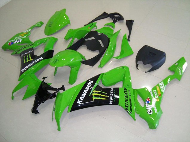 Verde Monster Abs Kits Carenagem Kawasaki ZX10R 08-10