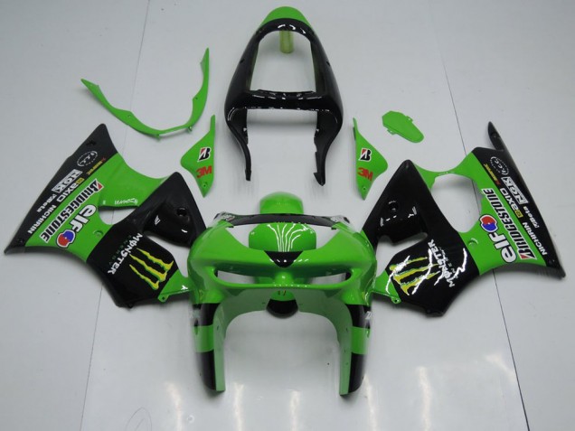 Verde Monster Carenagem Kawasaki ZX6R 00-02 Verde Monster Carenagem Kawasaki ZX6R 00-02