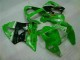 Verde Preto Abs Carenagem Kawasaki ZX6R 00-02