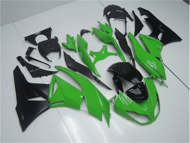 Verde Preto Abs Kit Completos Carenagem Kawasaki ZX6R 09-12 Verde Preto Abs Kit Completos Carenagem Kawasaki ZX6R 09-12