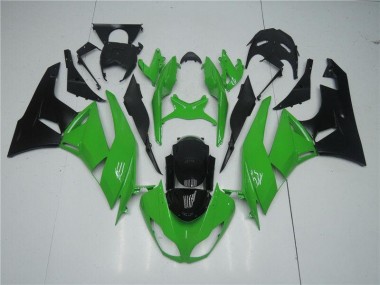 Verde Preto Abs Kit Completos Carenagem Kawasaki ZX6R 09-12
