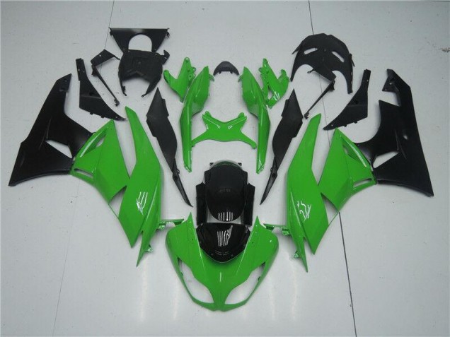 Verde Preto Abs Kit Completos Carenagem Kawasaki ZX6R 09-12 Verde Preto Abs Kit Completos Carenagem Kawasaki ZX6R 09-12