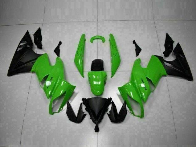 Verde Preto Abs Plástico Kawasaki EX650 09-11