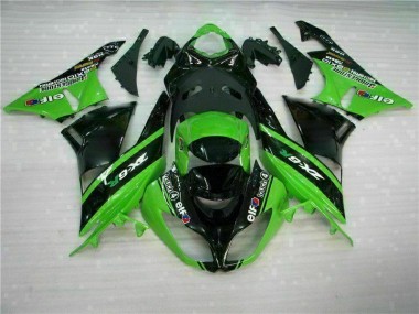 Verde Preto Abs Plástico Kawasaki ZX6R 09-12
