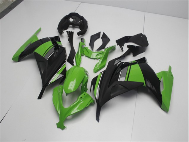 Verde Preto Abs Plásticos Kawasaki EX300 13-16 Verde Preto Abs Plásticos Kawasaki EX300 13-16