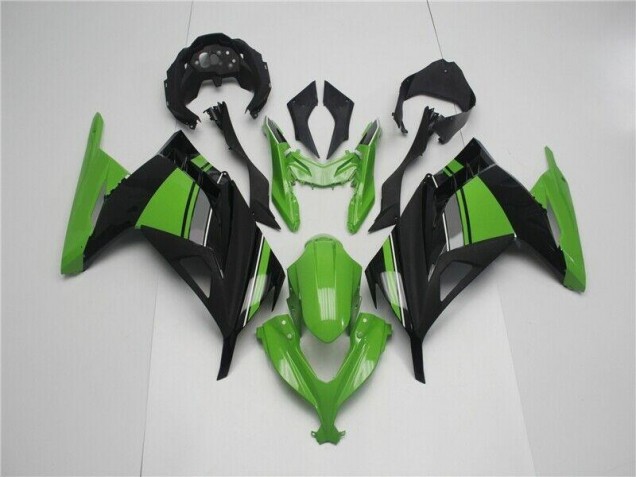 Verde Preto Abs Plásticos Kawasaki EX300 13-16 Verde Preto Abs Plásticos Kawasaki EX300 13-16