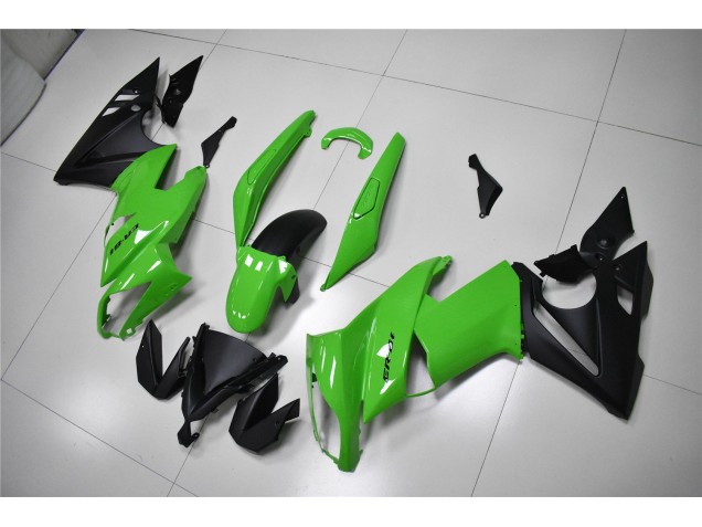 Verde Preto Abs Plásticos Kawasaki ZX10R 08-10 Verde Preto Abs Plásticos Kawasaki ZX10R 08-10