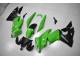 Verde Preto Abs Plásticos Kawasaki ZX10R 08-10 Verde Preto Abs Plásticos Kawasaki ZX10R 08-10