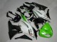 Verde Preto Branco 25 Carenagem Kawasaki ZX6R 09-12 Verde Preto Branco 25 Carenagem Kawasaki ZX6R 09-12
