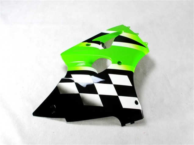 Verde Preto Branco Abs Kits Carenagem Kawasaki ZX6R 00-02