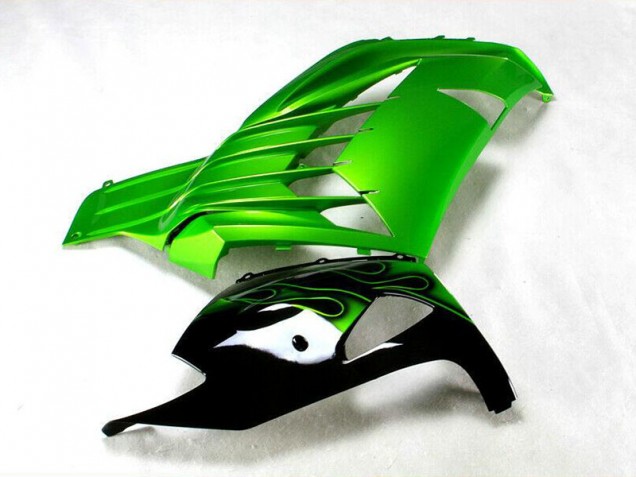 Verde Preto Carenagem Kawasaki ZX14R ZZR 1400 12-21 Verde Preto Carenagem Kawasaki ZX14R ZZR 1400 12-21