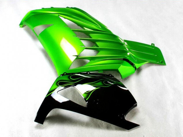 Verde Preto Carenagem Kawasaki ZX14R ZZR 1400 12-21 Verde Preto Carenagem Kawasaki ZX14R ZZR 1400 12-21