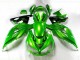 Verde Preto Carenagem Kawasaki ZX14R ZZR 1400 12-21 Verde Preto Carenagem Kawasaki ZX14R ZZR 1400 12-21