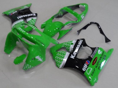 Verde Preto Carenagem Kawasaki ZX6R 98-99