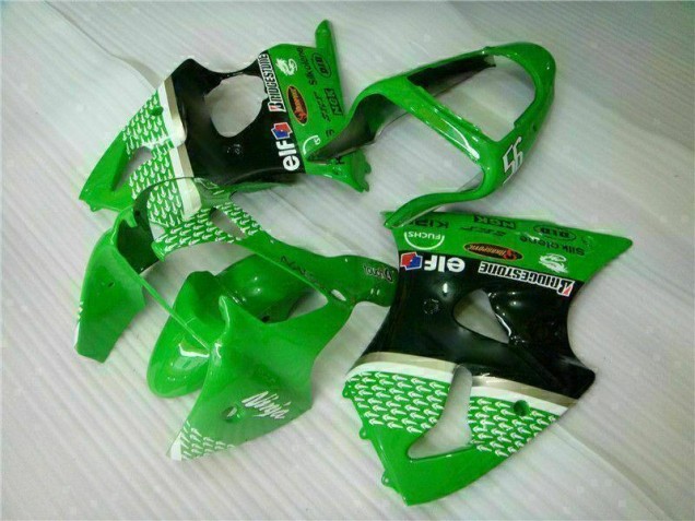 Verde Preto Carenagem & Plástico Kawasaki ZX6R 00-02 Verde Preto Carenagem & Plástico Kawasaki ZX6R 00-02