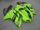 Verde Preto Carenagem & Plástico Kawasaki ZX6R 07-08