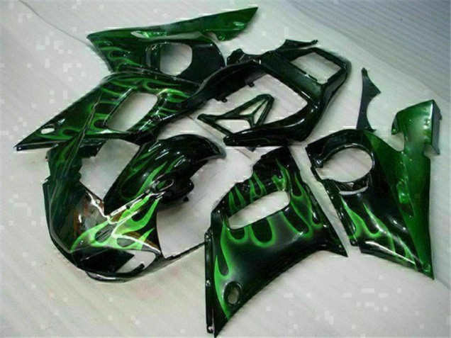 Verde Preto Carenagem Yamaha R6 98-02 Verde Preto Carenagem Yamaha R6 98-02