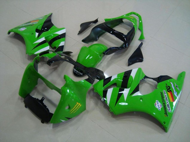 Verde Preto Carroçaria Kawasaki ZX6R 00-02