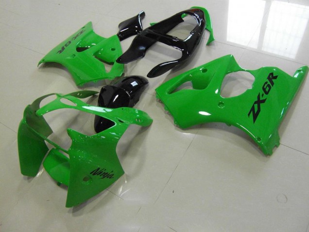 Verde Preto Cauda Carenagem Kawasaki ZX6R 00-02