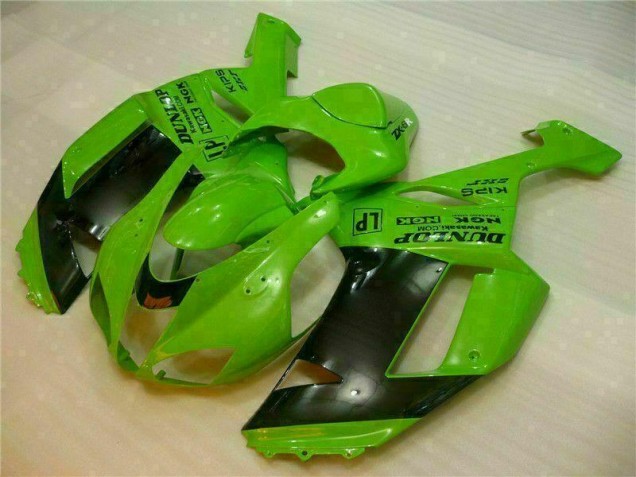 Verde Preto Dunlop Carenagem Kawasaki ZX6R 07-08 Verde Preto Dunlop Carenagem Kawasaki ZX6R 07-08