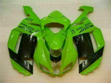 Verde Preto Dunlop Carenagem Kawasaki ZX6R 07-08