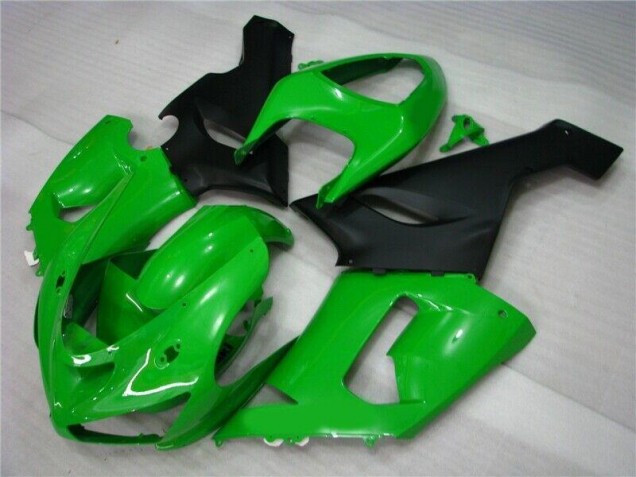 Verde Preto Fosco Carenagem Kawasaki ZX6R 05-06